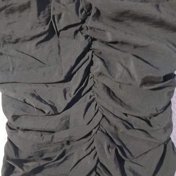 GAP Women's Black Ruched Top SZ XXS - Picture 2 of 7